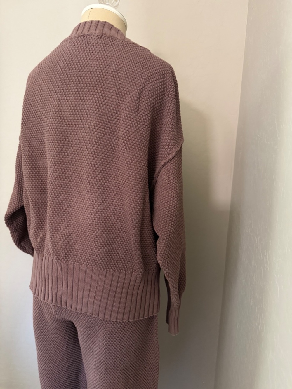 Free People Hailee Cardigan and Pant Cotton Set FP Beach Gulf Cocoa Size Small - Picture 7 of 10